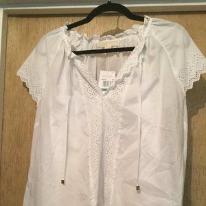 Michael Kors 2pc white blouse